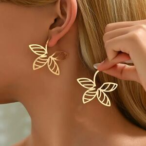 "Gabrielle” Bohemian Floral Cutout Earrings – Artistic Lightweight & Wildly Chic
